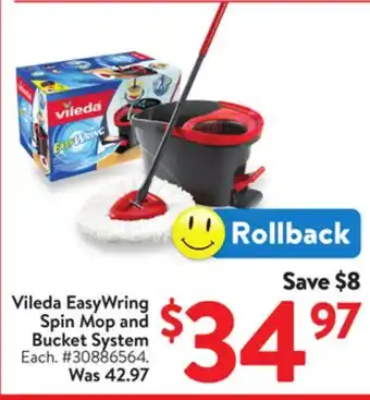 Walmart Vileda EasyWring Spin Mop and Bucket System offer