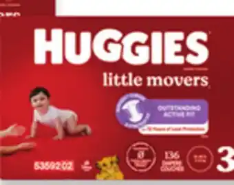 Walmart Huggies Snug & Dry, Little Movers Pack Diapers offer