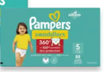 Walmart Pampers Swaddlers 360° Baby-Dry Huge Pack Diapers offer