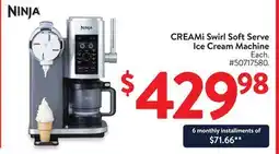 Walmart CREAMi Swirl Soft Serve Ice Cream Machine offer