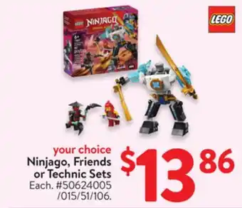 Walmart Ninjago, Friends or Technic Sets offer