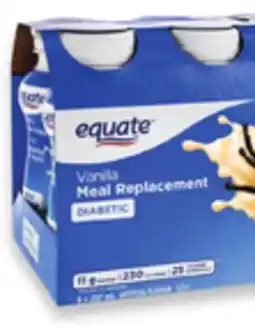 Walmart Equate Regular, High Protein or Diabetic Nutritional Liquid offer