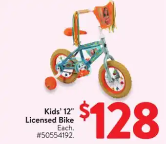 Walmart Kids' 12 Licensed Bike offer