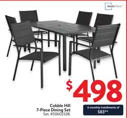 Walmart Cobble Hill 7-Piece Dining Set offer