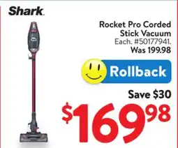 Walmart Rocket Pro Corded Stick Vacuum offer