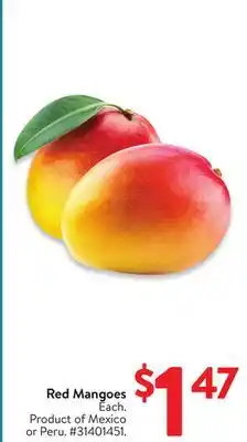 Walmart Red Mangoes offer