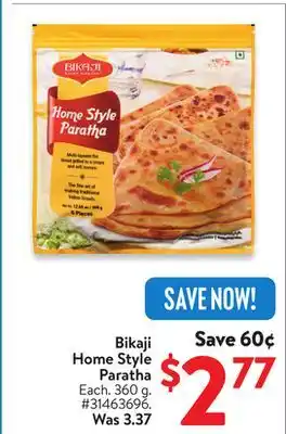 Walmart Bikaji Home Style Paratha offer