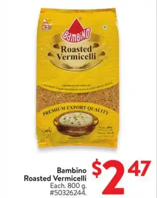 Walmart Bambino Roasted Vermicelli offer