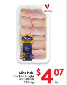 Walmart Mina Halal Chicken Thighs offer