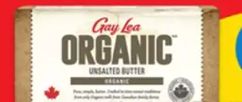 Walmart Gay Lea Organic Butter 250 g offer