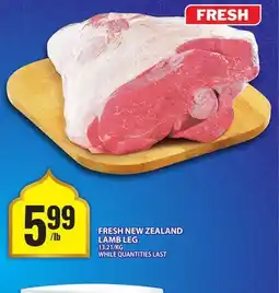 Food Basics FRESH NEW ZEALAND LAMB LEG offer