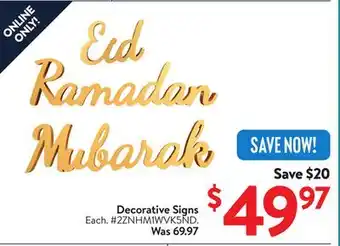 Walmart Eid and Ramadan Paper Lantern Decor offer