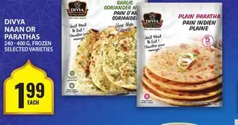 Food Basics DIVYA NAAN OR PARATHAS offer