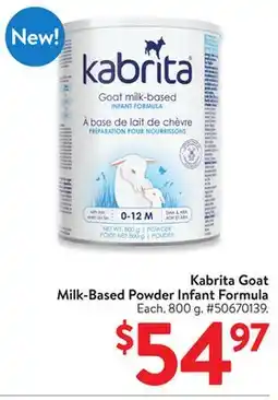 Walmart Kabrita Goat Milk-Based Powder Infant Formula offer