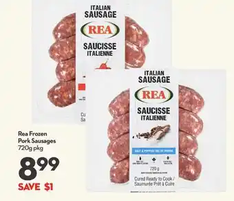 Longo's Frozen Pork Sausages offer