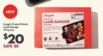 Longo's Frozen Ontario Lamb Sausage offer