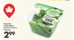 Longo's Fresh Mini CuteCumbers offer