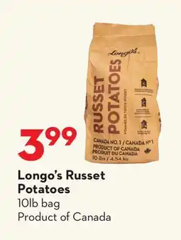 Longo's Russet Potatoes offer