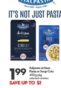 Longo's Artisan Pasta or Soup Cuts offer