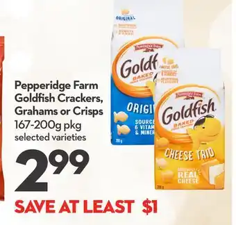 Longo's Goldfish Crackers, Grahams or Crisps offer