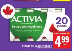 Food Basics ACTIVIA DRINKABLE YOGURT offer