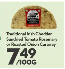 Longo's Traditional Irish Cheddar Sundried Tomato Rosemary or Roasted Onion Caraway offer