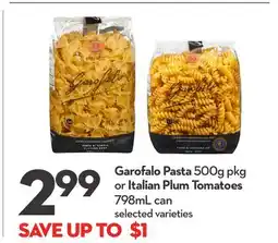 Longo's Pasta 500g pkg or Italian Plum Tomatoes 798mL can offer