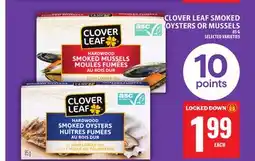 Food Basics CLOVER LEAF SMOKED OYSTERS OR MUSSELS offer