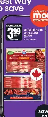 Food Basics SCHNEIDERS OR MAPLE LEAF BACON offer