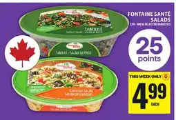 Food Basics FONTAINE SANTÉ SALADS offer