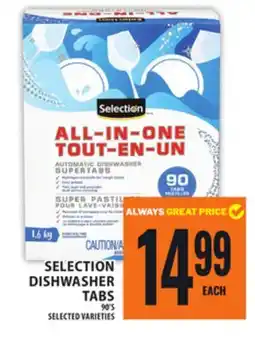 Food Basics SELECTION DISHWASHER TABS offer