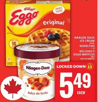 Food Basics HÄAGEN-DAZS ICE CREAM OR NOVELTIES OR KELLOGG'S EGGO WAFFLES offer