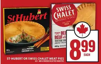 Food Basics ST-HUBERT OR SWISS CHALET MEAT PIES offer