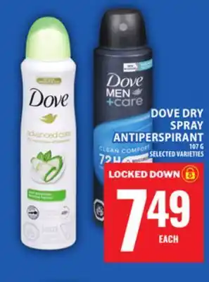 Food Basics DOVE DRY SPRAY ANTIPERSPIRANT offer