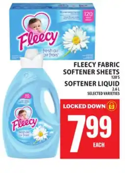 Food Basics FLEECY FABRIC SOFTENER SHEETS OR SOFTENER LIQUID offer