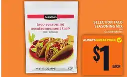 Food Basics SELECTION TACO SEASONING MIX offer