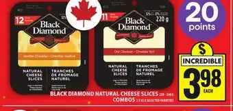 Food Basics BLACK DIAMOND NATURAL CHEESE SLICES OR COMBOS offer