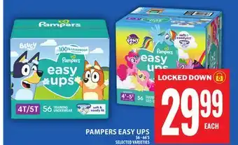 Food Basics PAMPERS EASY UPS offer