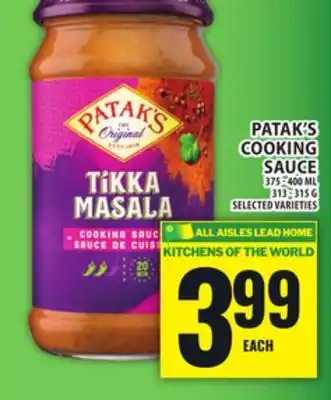 Food Basics PATAK'S COOKING SAUCE offer