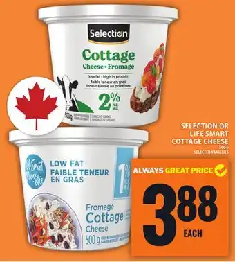 Food Basics SELECTION OR LIFE SMART COTTAGE CHEESE offer