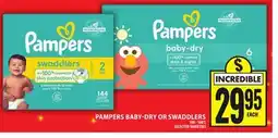 Food Basics PAMPERS BABY-DRY OR SWADDLERS offer