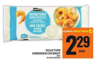 Food Basics SELECTION SHREDDED COCONUT offer