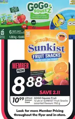 Sobeys GOGO Squeez Fruit offer