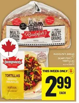 Food Basics RUDOLPH'S BREAD OR DEMPSTER'S 7 TORTILLAS offer