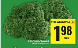 Food Basics BROCCOLI CROWNS offer