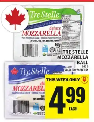 Food Basics TRE STELLE MOZZARELLA BALL offer