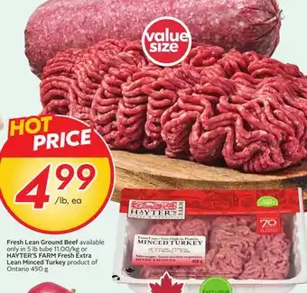 Sobeys Fresh Lean Ground Beef offer