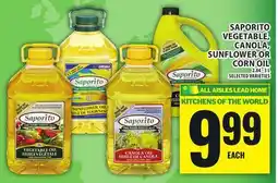 Food Basics SAPORITO VEGETABLE, CANOLA, SUNFLOWER OR CORN OIL offer