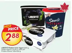 Sobeys LIBERTÉ Méditerranée Yogurt offer