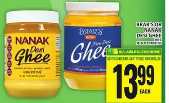 Food Basics BRAR'S OR NANAK DESI GHEE offer